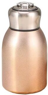 Inspired Finds High Value Mini Chubby Big Belly 304 Stainless Steel Vacuum Thermos Cup With Carrying Ring 300ml (10.14 Fl Oz) gold