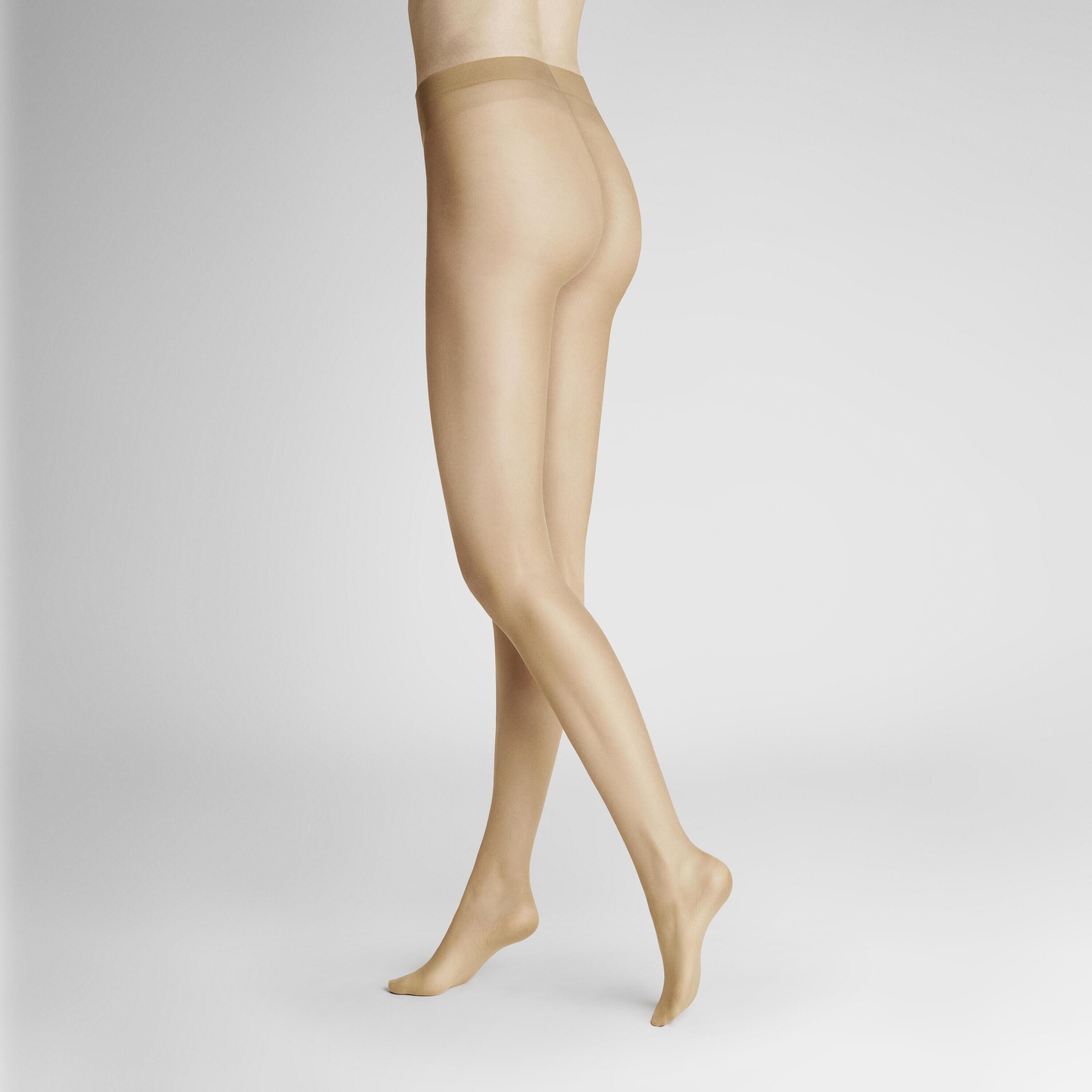 Feinstrumpfhose HUDSON "SIMPLY 20", Damen, Gr. L, cashmere, Obermaterial: 84% Polyamid, 16% Elasthan, elastisch, Strumpfhosen Feinstrumpfhose, transparente verstärkte Spitze, Komfortbund cashmere L