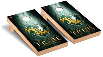 Skip's Garage William & Mary Tribe Museum Cornhole Board Set