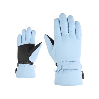 Skihandschuhe ZIENER "KEVA-Z PR glove lady", Damen, Gr. 6, arctic sky, Polyester, Handschuhe