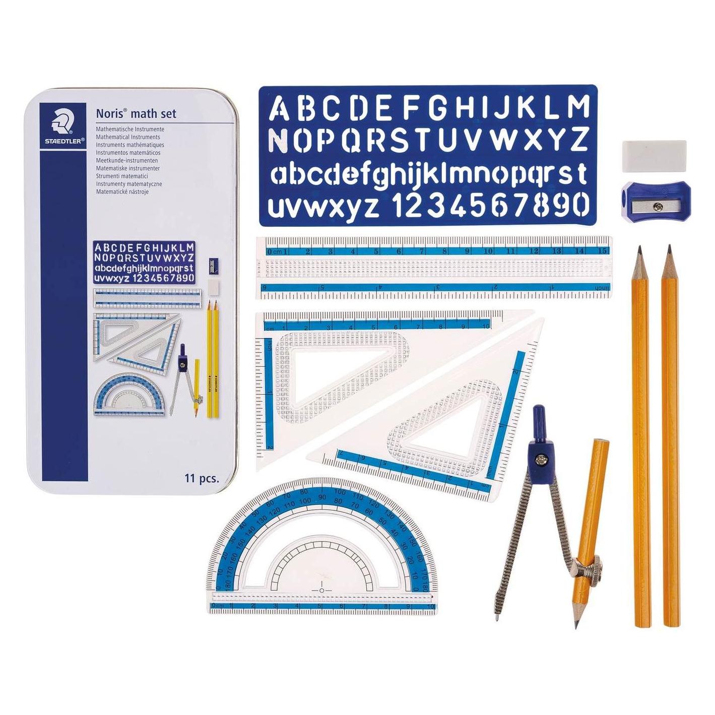 Staedtler Noris Set - Mathematische Instrumente (15 cm) (557 11)