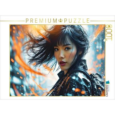 CALVENDO Puzzle Japanerin in einer verworrenen Traumwelt | 1000 Teile Lege-Größe 64x48cm Foto-Puzzle für glückliche Stunden