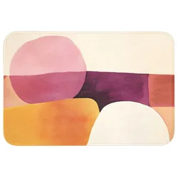 BADEMATTE Formen - Abstrakt - Farbenfroh 90x60 cm