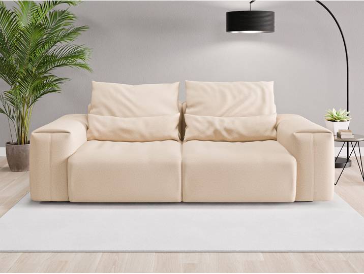 Einzelsofa Denver - Beige/Braun (Beige) - Softwolle