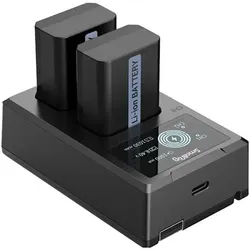 SmallRig NP-FW50 Kit 3818 (Kamera Akku, Kamera Akku Ladegerät), Kamera Stromversorgung, Schwarz