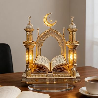 ModernMart Moon Palace Acrylic Castle Decor For Desk And Home Display Moon Palace Acrylic Castle Decor For Desk And Home Display
