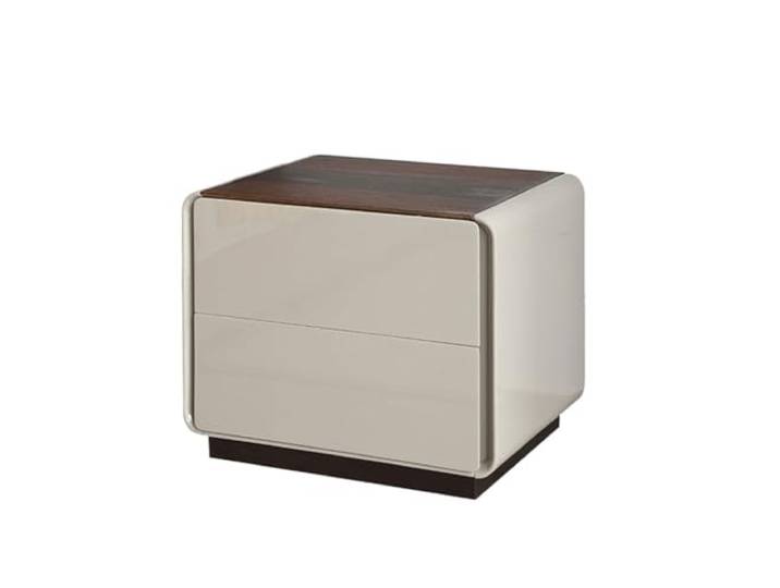 YCCHAH Bett mit Stauraum Nachttische, Dekorative Tisch-/Regalmöbel Desktop 55*50*45CM, geeignet for Hotelzimmer, grauer Wohnzimmerschrank mit Doppelschubladen