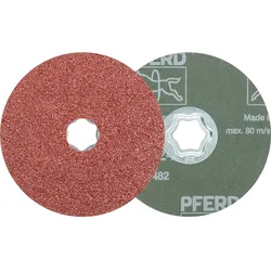PFERD TOOLS COMBICLICK Korund Fiberscheibe für universelle Anwendungen - 64190002