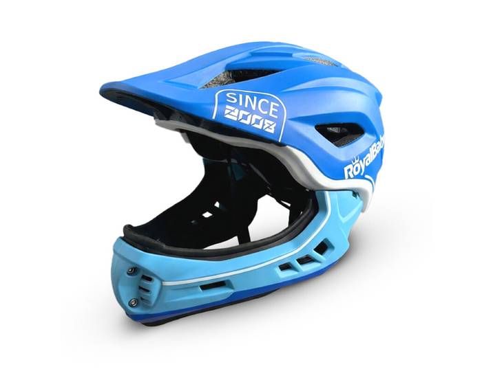 RoyalBaby+Helm+Volledig gezichtsbeveiligingshelm Blauw, Netto gewicht 0,75 kg