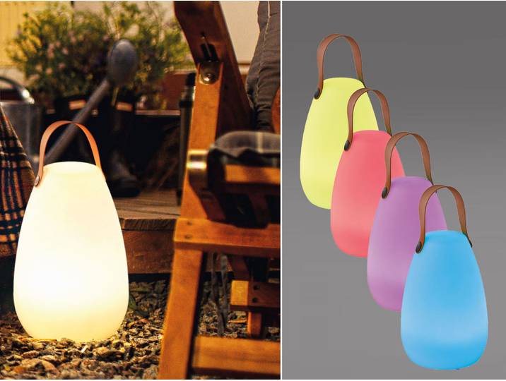 FHL easy! Outdoor Tischleuchte Ruby 20cm mit Farbwechsel