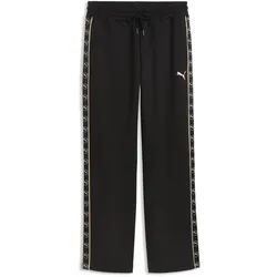 Puma, Herren, Sporthose, ESS ELEVATED TAPE Relaxed Sweatpants FL op (L), Schwarz