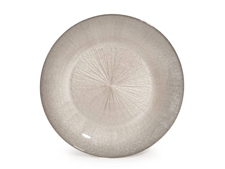 Dessertteller aus Glas champagnerfarben