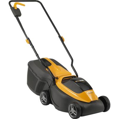 Akkurasenmäher STIGA GARDEN "Collector 132e", gelb, B:40cm H:95,7cm T:118cm, Rasenmäher, mit Akku 20V/4Ah und Ladegerät