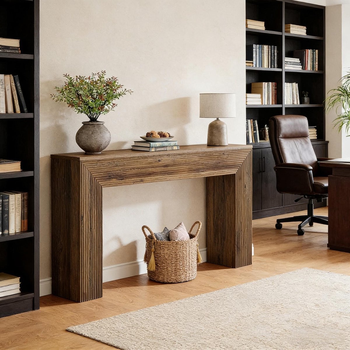 HAUSS SPOLE Consoletafel Bruin MDF Breedte: 160 cm, Diepte: 30 cm