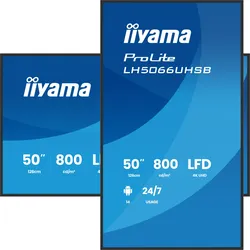 iiyama ProLite LH5066UHSB-B1AG - 50 Zoll Digital Signage Display - 4K UHD - 800 ...