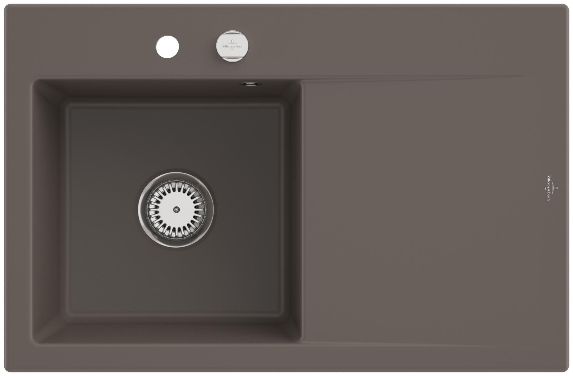 Villeroy & Boch Keramikspüle 334802TR, Subway Style 45 Einbauspüle - inkl.
