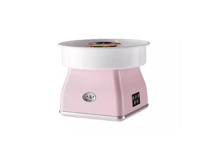 Zuckerwattemaschine Handgefertigte Zuckerwattemaschine for den Haushalt, kleine vollautomatische kommerzielle Minimaschinen(Pink)
