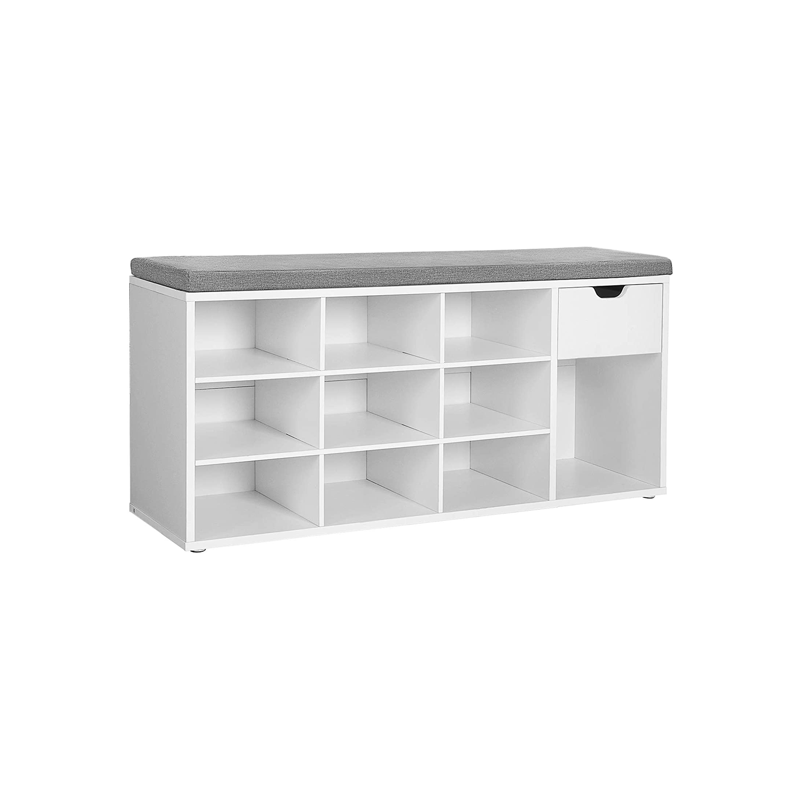 VASAGLE Schuhbank mit offenen Fächern B34LHS24WT