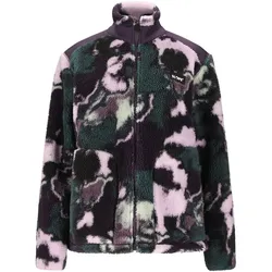 SLOPE Kendor Allover Print Teddyfleece-Jacke Damen 3164 - north atlantic M