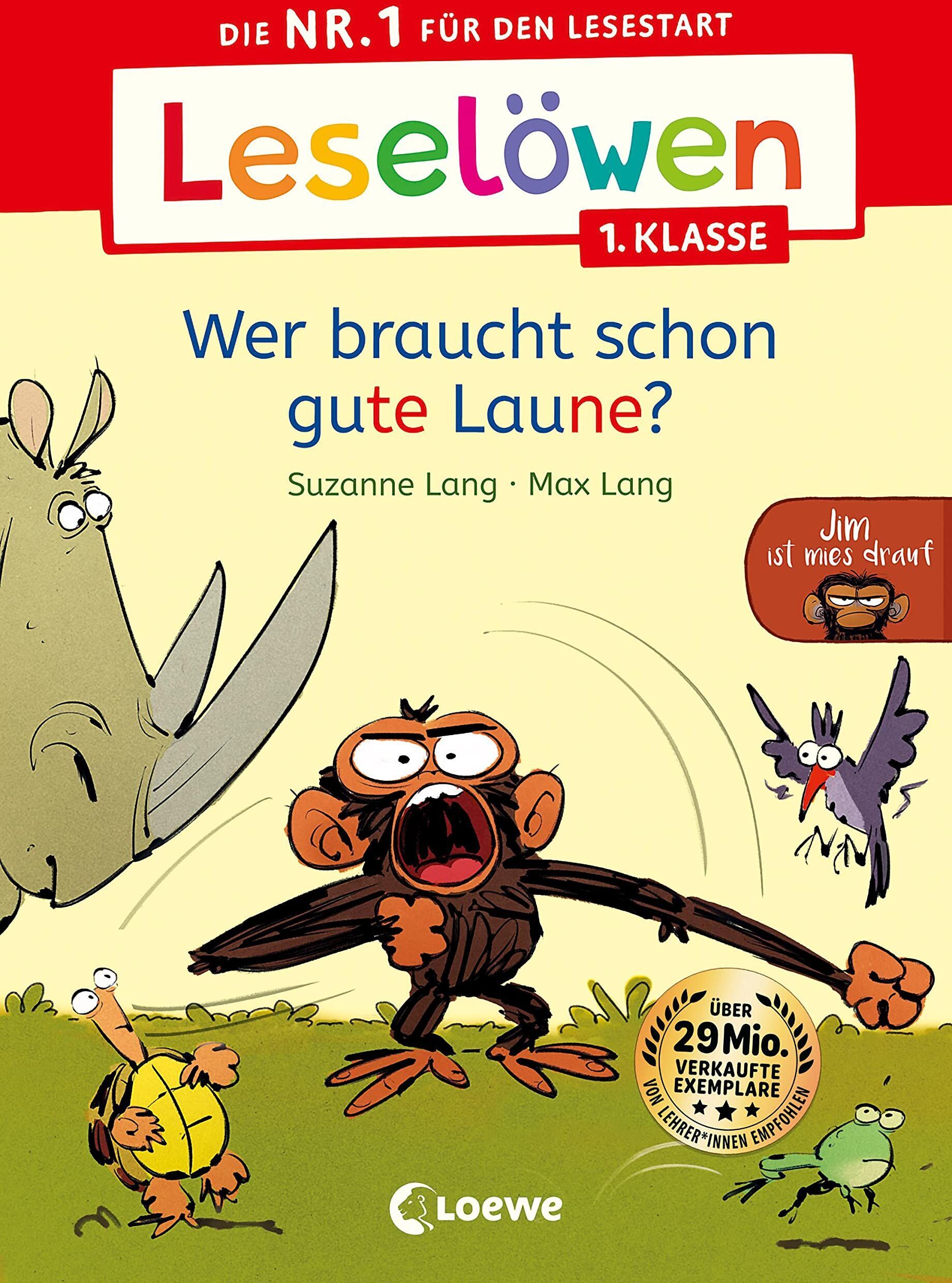 Suzanne Lang - Leselöwen 1. Klasse - Jim ist mies drauf - Wer braucht schon gute Laune? - Preis vom 12.10.2026 11:37:12 h