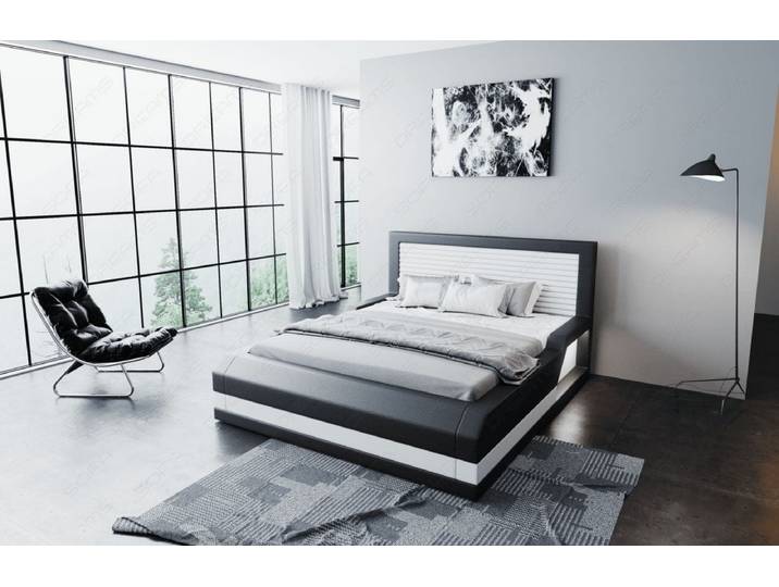 Wasserbett Treviso mit LED und klarer Linienführung