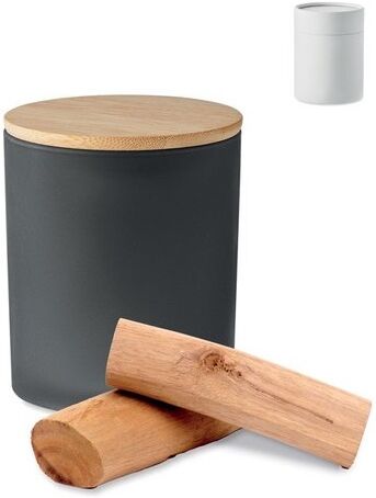 Bougie personnalisé végétale 120g KEOPS SMALL verre noir