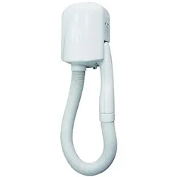 Haartrockner Orgavente YUL TUBO ABS weiß 700 W zur Wandmontage, Zertifikat CE