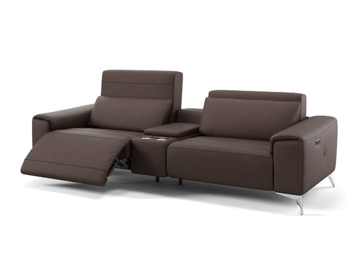 Designer Couch Leder 2-Sitzer Kinosofa BELLA Relaxsofa