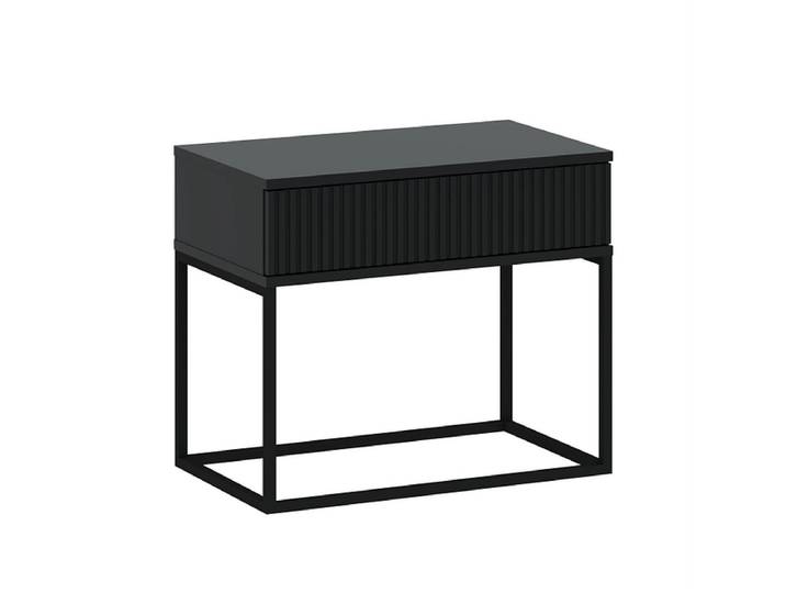 Nachttisch CADRO 1 Schublade 60x38.5x51.7cm anthrazit matt / laminiert