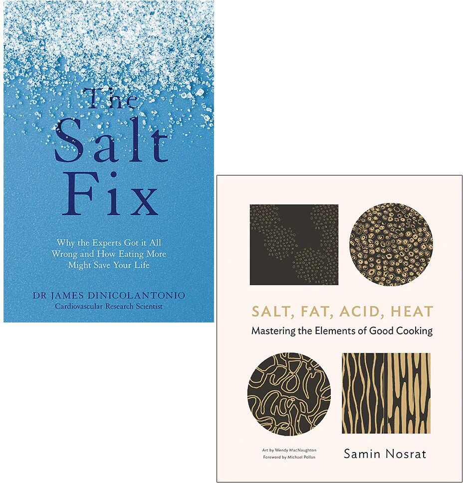 Platkus Books/Canongate The Salt Fix & Salt, Fat, Acid, Heat [Hardcover] 2 Books Collection Set   Nutrition, Health & Cooking Science Bestsellers