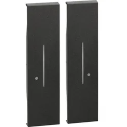 BTicino KG36M2 LivingNow Tastenabdeckung f.2-fach-Wandsender with Netatmo Black