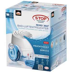 Pattex Luftentfeuchter Aero 360 Grad Stop, Granulat, weiß, 0,5 Liter in 24 Stunden, 450g, nachfüllbar, bis 25 m³