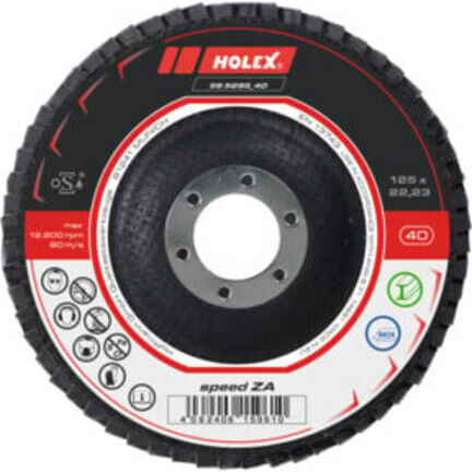 Holex Disquesà lamelles speed ZA plat,⌀ 115 mm, Grain: 120 (565294 120)
