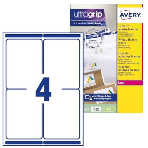 Avery L7169-15 Adreslabels Wit Zelfklevend