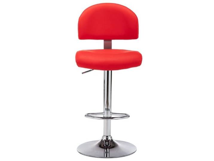 HOME-MARKET - 1pc Tabouret de bar - Tabouret de Cuisine - Rouge Similicuir FR5698