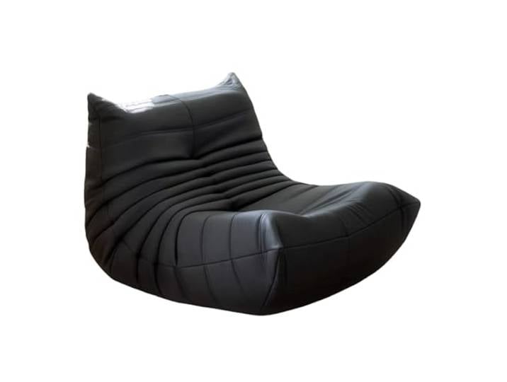 Togo Kaminsessel Lazy-Bodensofa Loungesessel-Sofa Sitzsack Sofa mit Ergonomischer C-Form Hochdichteschaum Kratzfester Stoff für Wohnzimmer Schlafzimmer Balkon B,90 * 95 * 75cm