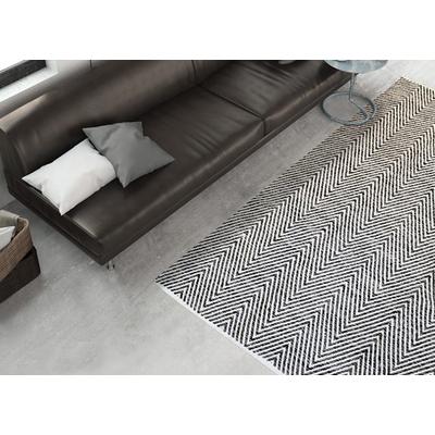 Teppich KAYOOM "Aperitif 510", grau, B:160cm H:7mm L:230cm, Baumwolle, Teppiche, Teppich, weiche Haptik,fusselarm, für Allergiker & Fußbodenheizung geeignet