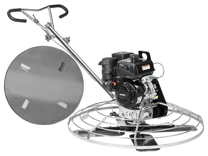 VEVOR Truelle électrique\, 46\ truelle manuelle à ciment avec disque\, 14 CV truelle de surface à air comprimé pour surfaces de béton lisses\, ciment de chape commercial lourd\, orange