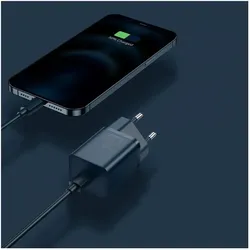 Baseus Super Si Set Quick Charger (20 W, 1 Port), USB Ladegerät, Blau