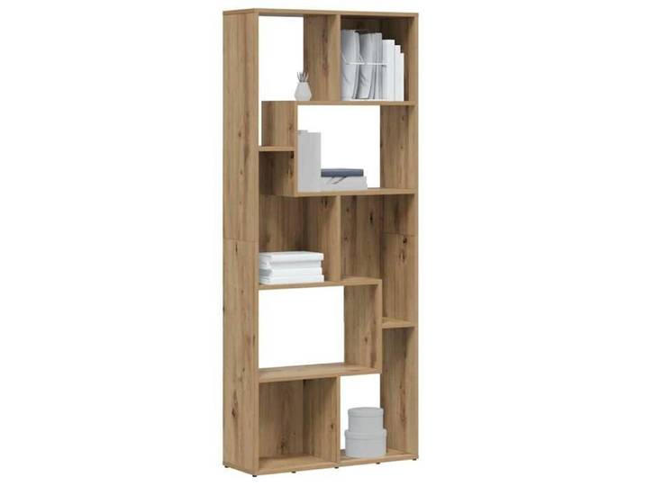 (Vente Chaude)Bibliothèque - CLOUD - Cabinet/Placard pour livres - Artisan Chêne 67x24x161 cm - Bois d'ingénierie 7260962