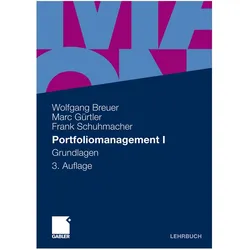 Portfoliomanagement I, Fachbücher von Wolfgang Breuer, Marc Gürtler, Frank Schuhmacher