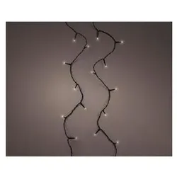 Lumineo, LED Weihnachtsdeko, LED Lichterkette Basic schwarz 3 Meter 40 Lichter - klassisch warm