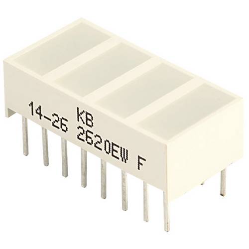 Kingbright KB-2620EW LED-Bargraph 8fach Rot (L x B x H) 20.04 x 9.94 x 6.12mm