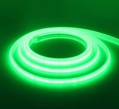 Uplift Picks 220V Waterproof COB LED Strip Flexible Neon Ribbon Light green 6m