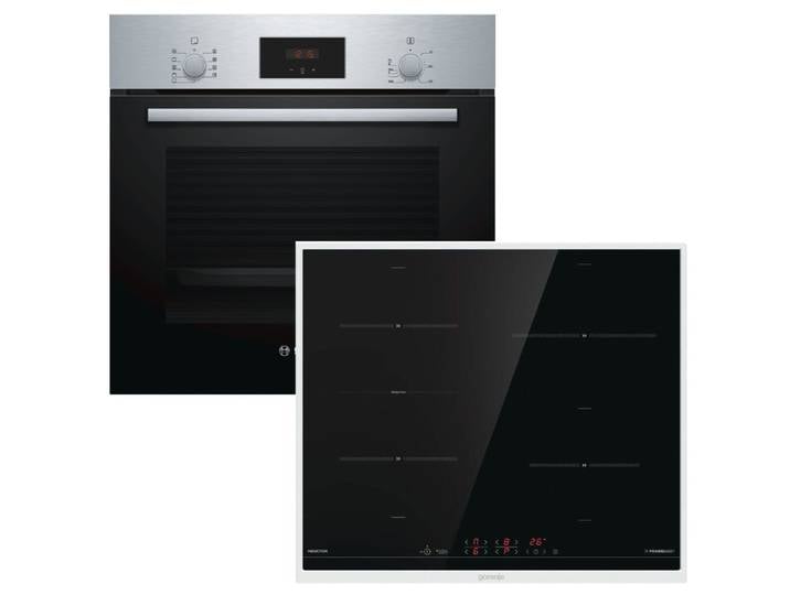 BOSCH Backofen-Set 66 Liter mit Gorenje Induktionskochfeld - autark, 60 cm