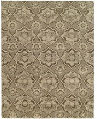 KALATY Transitional Multi-Colored Hand-Knotted Wool Area Rug