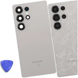 Samsung Rückabdeckung für Galaxy S25 Ultra Original Service Pack (Abdeckung), Mobilgerät Ersatzteile, Grau