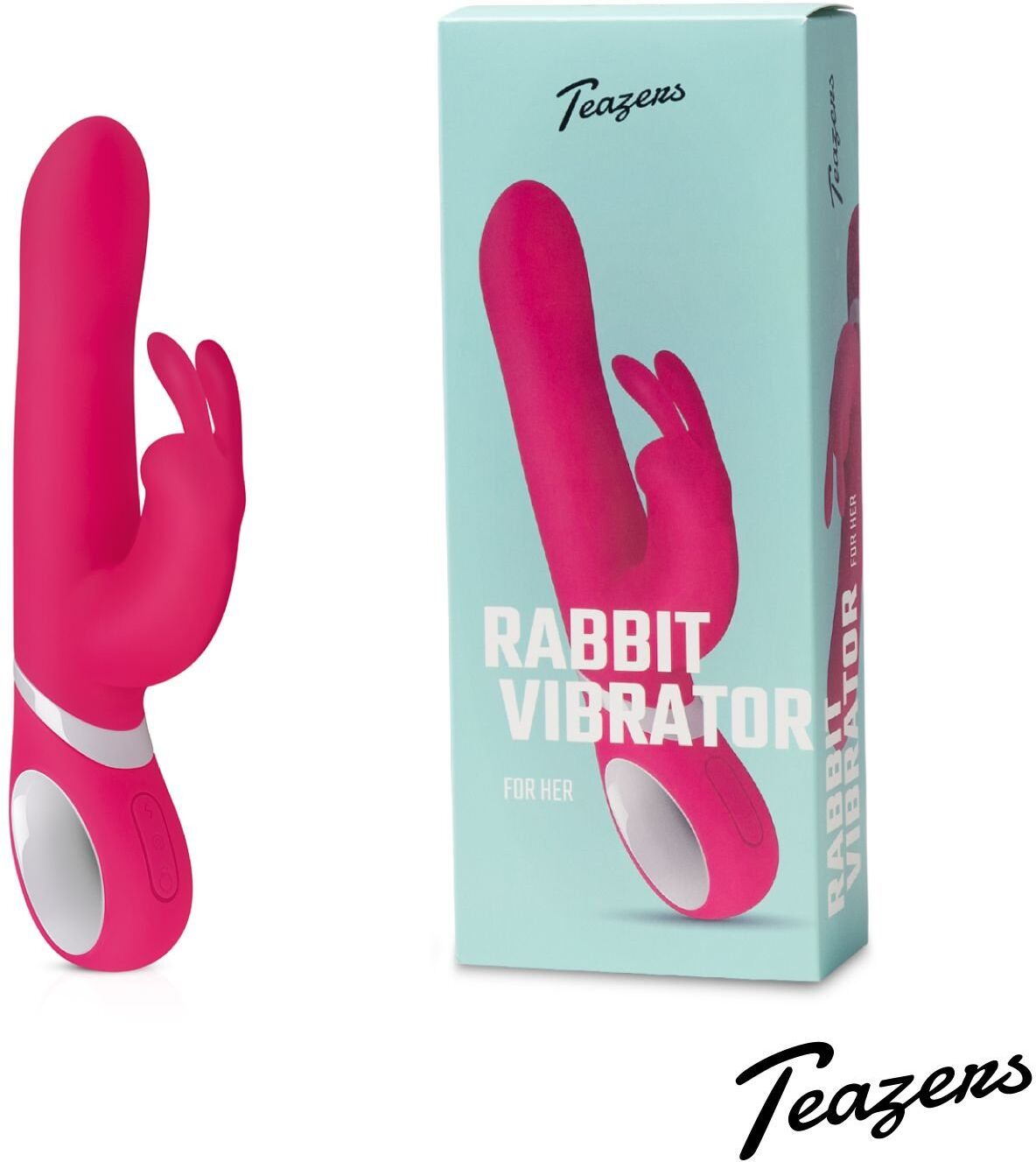 Teazers Vibromasseur lapin rotatif et vibrant