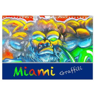 Miami Graffiti (Wandkalender 2026 DIN A4 quer), CALVENDO Monatskalender