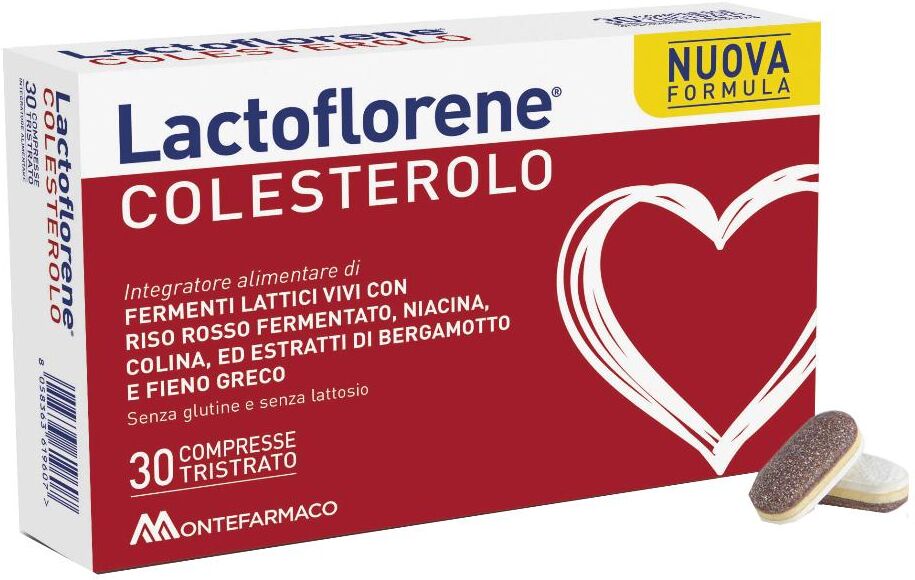MONTEFARMACO OTC SpA Lactoflorene Colesterolo, 30 compresse tristrato